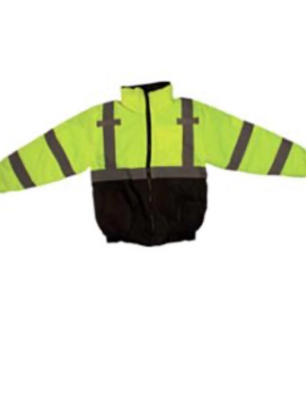 Insulated High-Visibility Jacket - Hi-Vis Yellow/Black